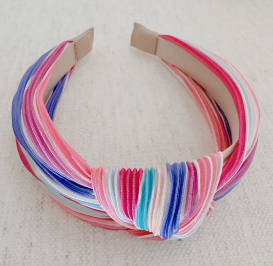 Multi Color Knot Headband - Adult