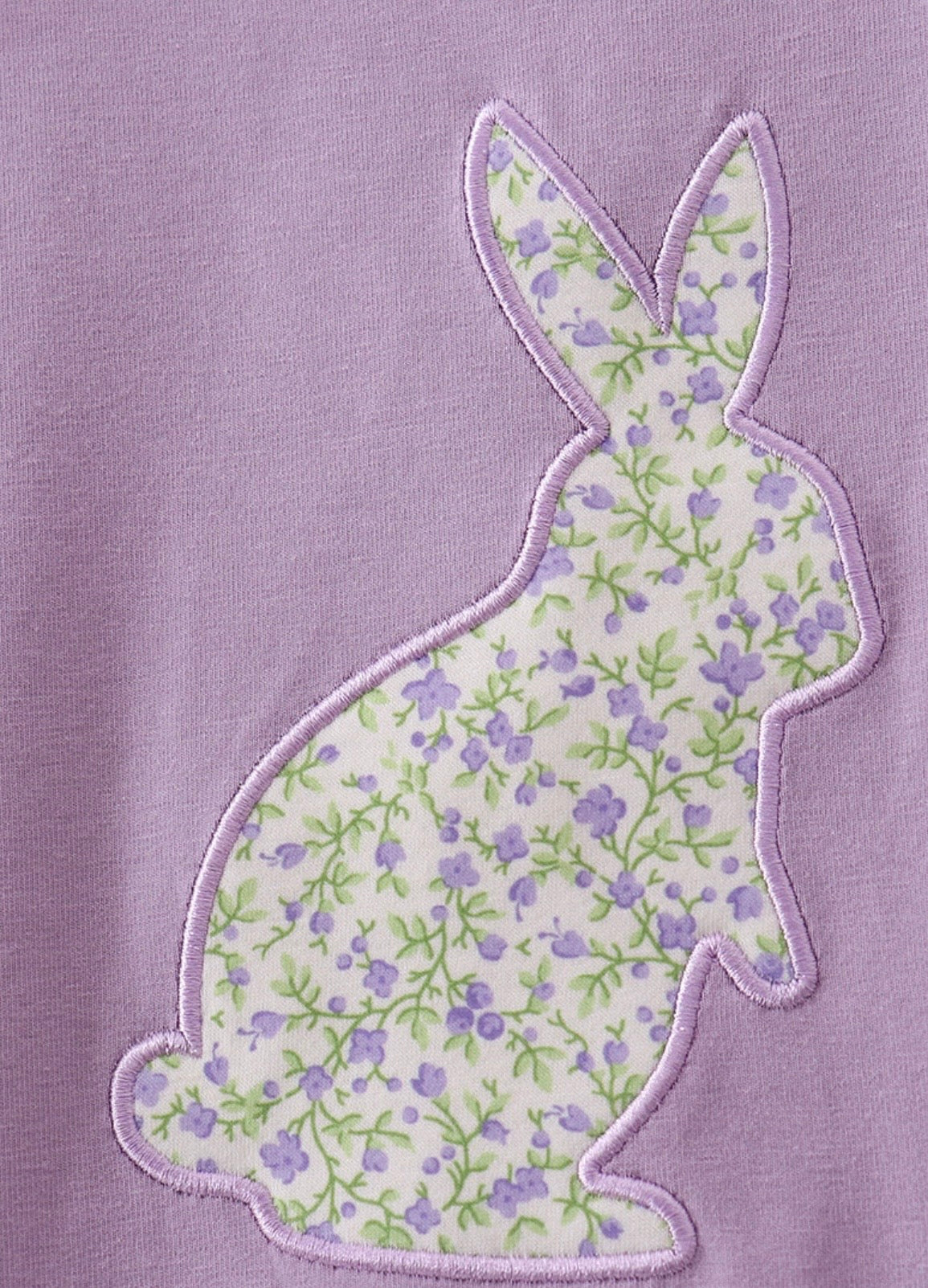 Bunny Appliqué Flutter Sleeve Dress