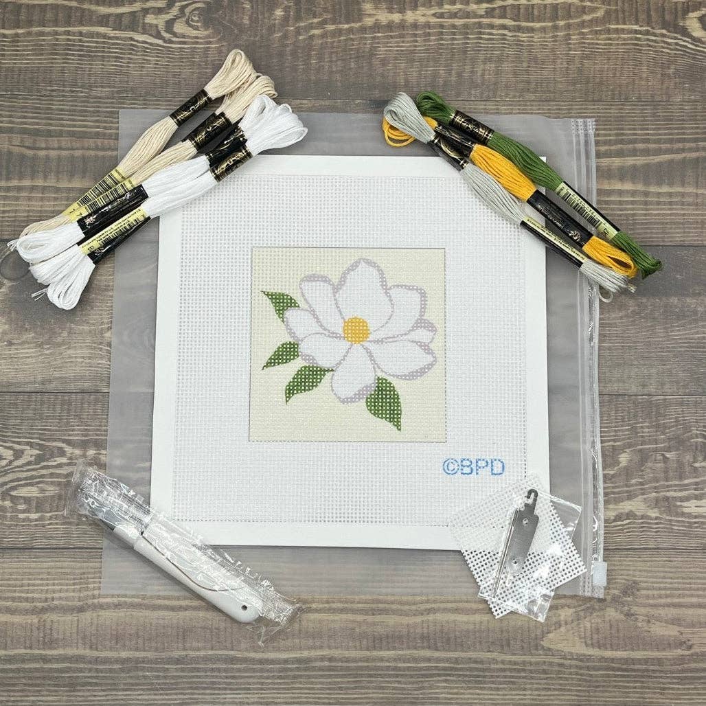 Magnolia Needlepoint Design