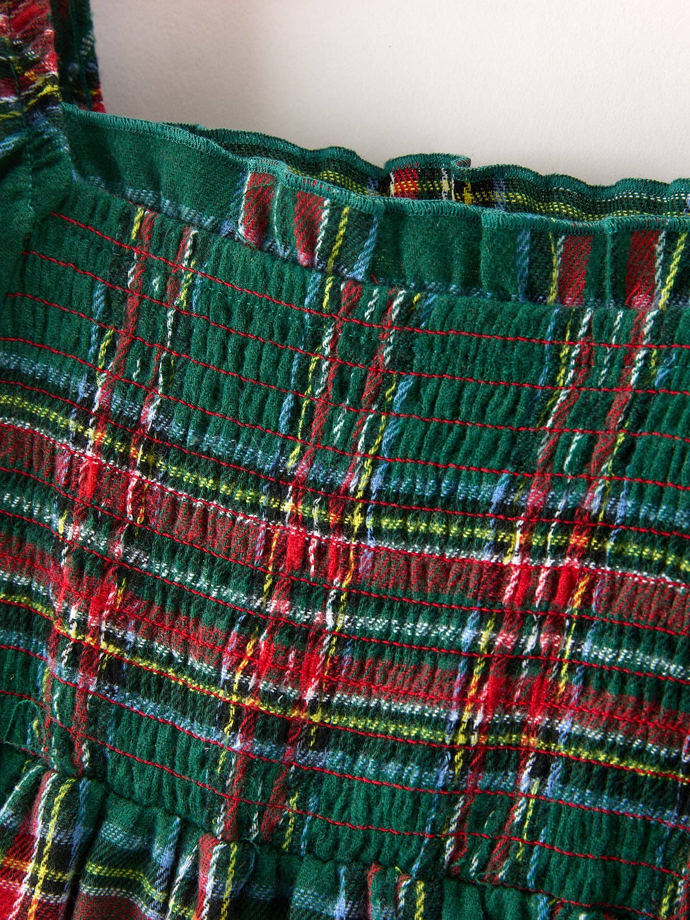 Green Plaid Mommy and Me Matching Dress | Adult