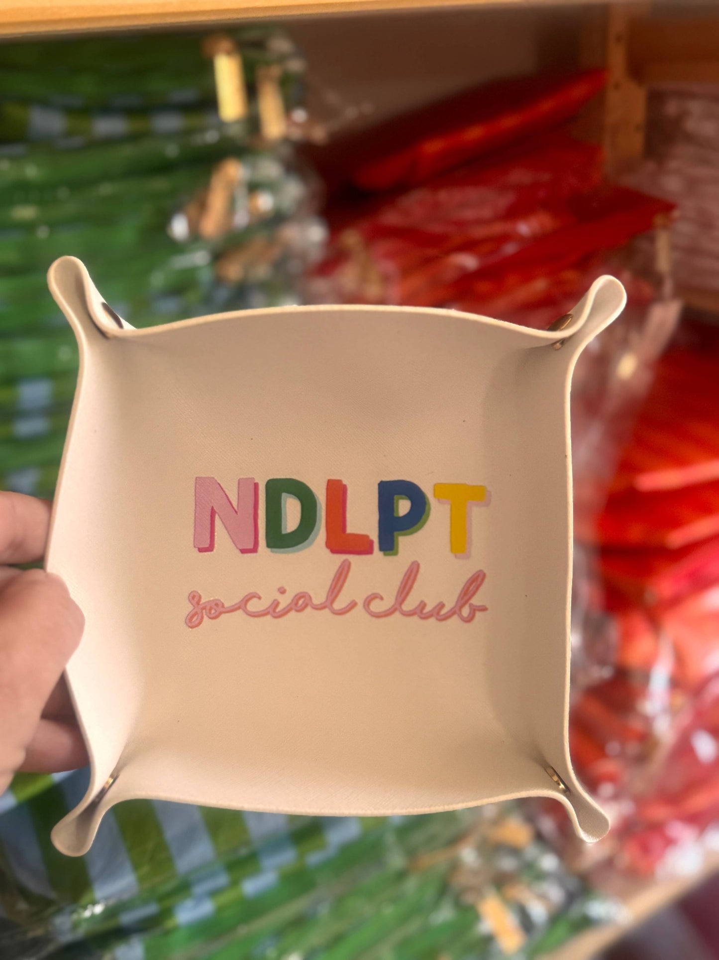 Needlepoint Social Club Valet Tray