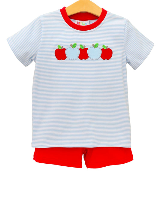 Blue Apple Shorts Set