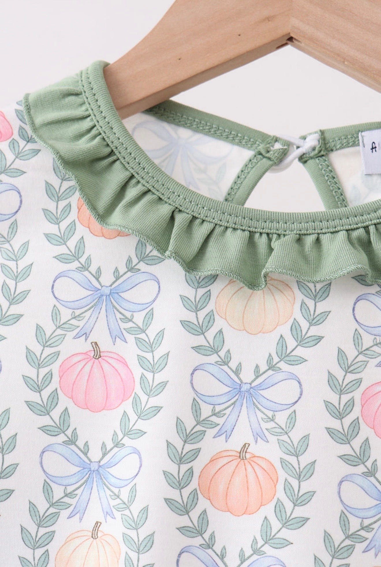 Sage Pumpkin Ruffle Jogger Set