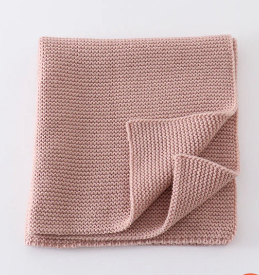 Pink Knit Blanket