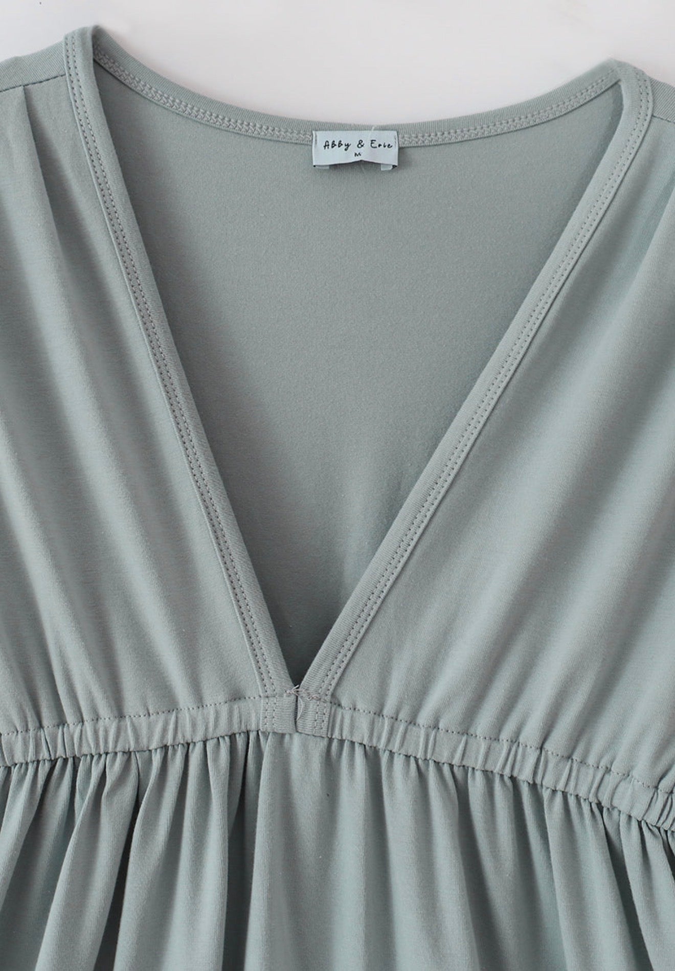 Muted Blue Tiered Dress