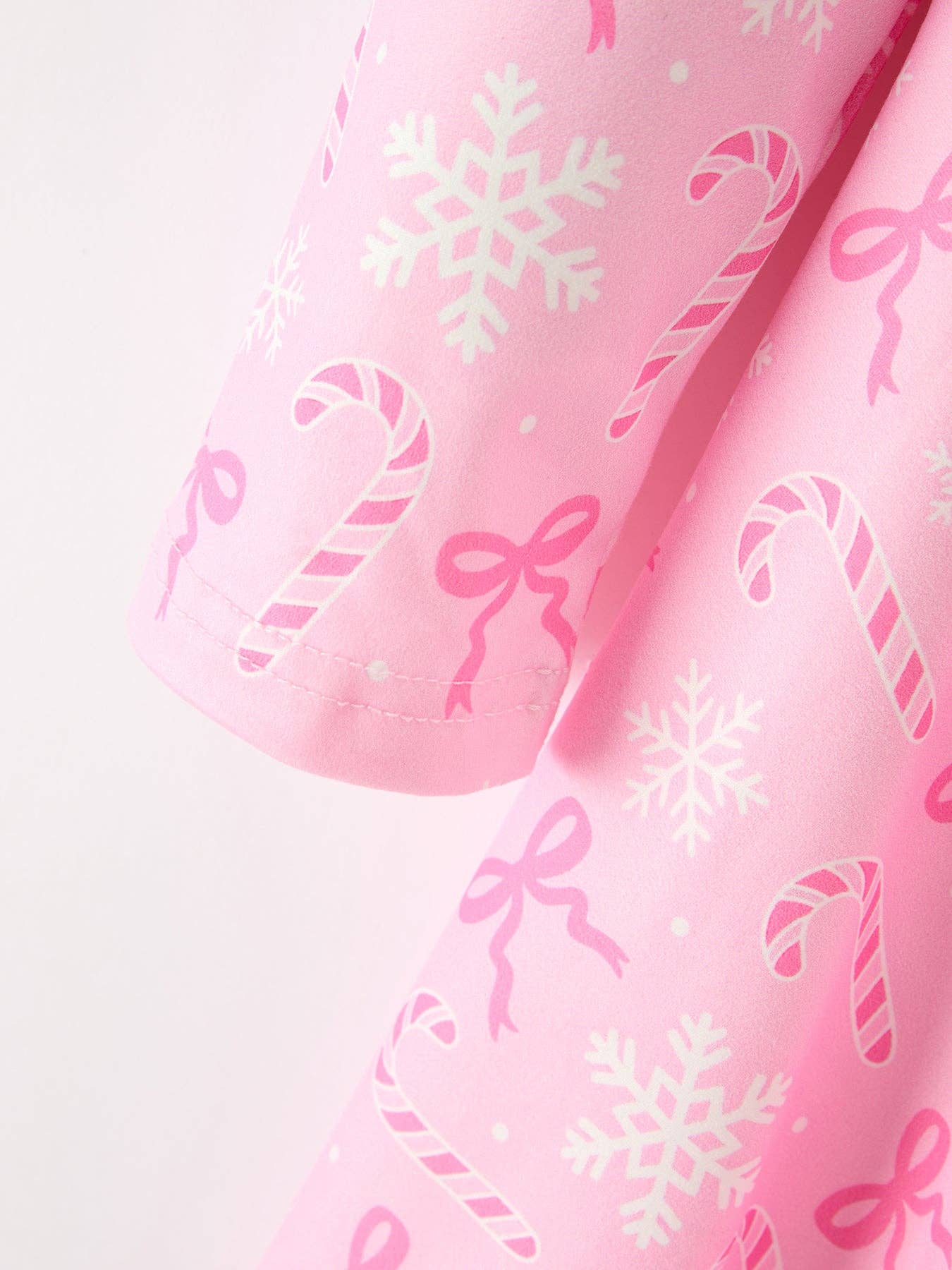 Pink Christmas Candy Cane Twirl Dress for Girls