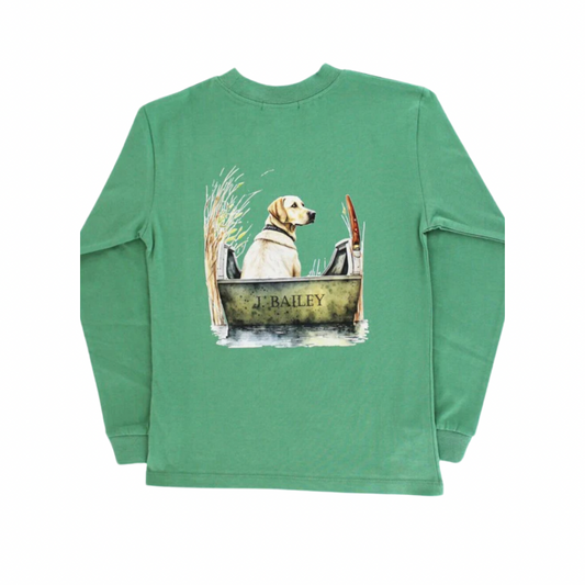 Green Long Sleeve Logo Tee