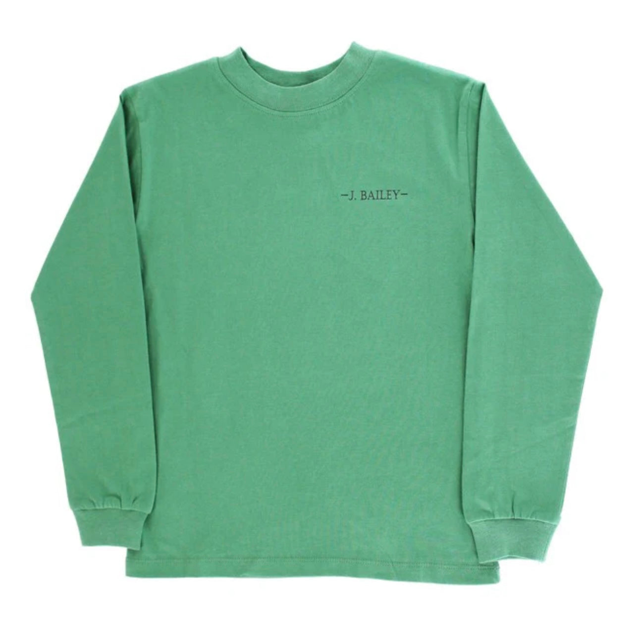 Green Long Sleeve Logo Tee