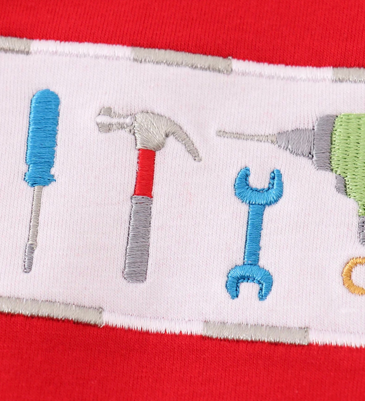 Embroidered Tools Long Sleeve Top