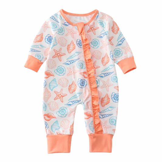 Seashell Zip Pajamas