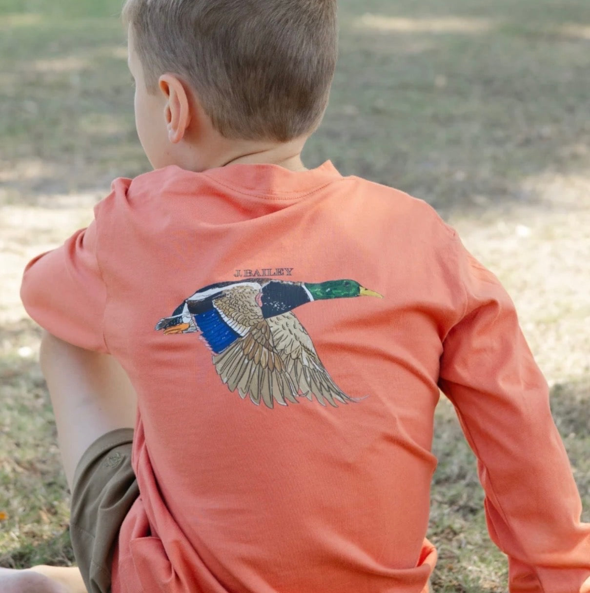 J. Bailey Mallard Rust Long Sleeve Tee