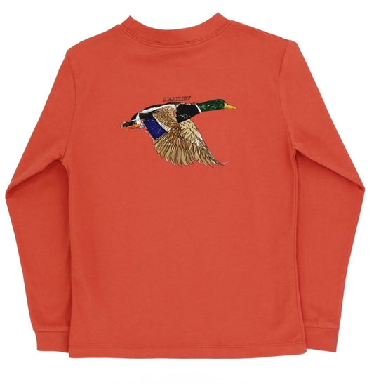 J. Bailey Mallard Rust Long Sleeve Tee