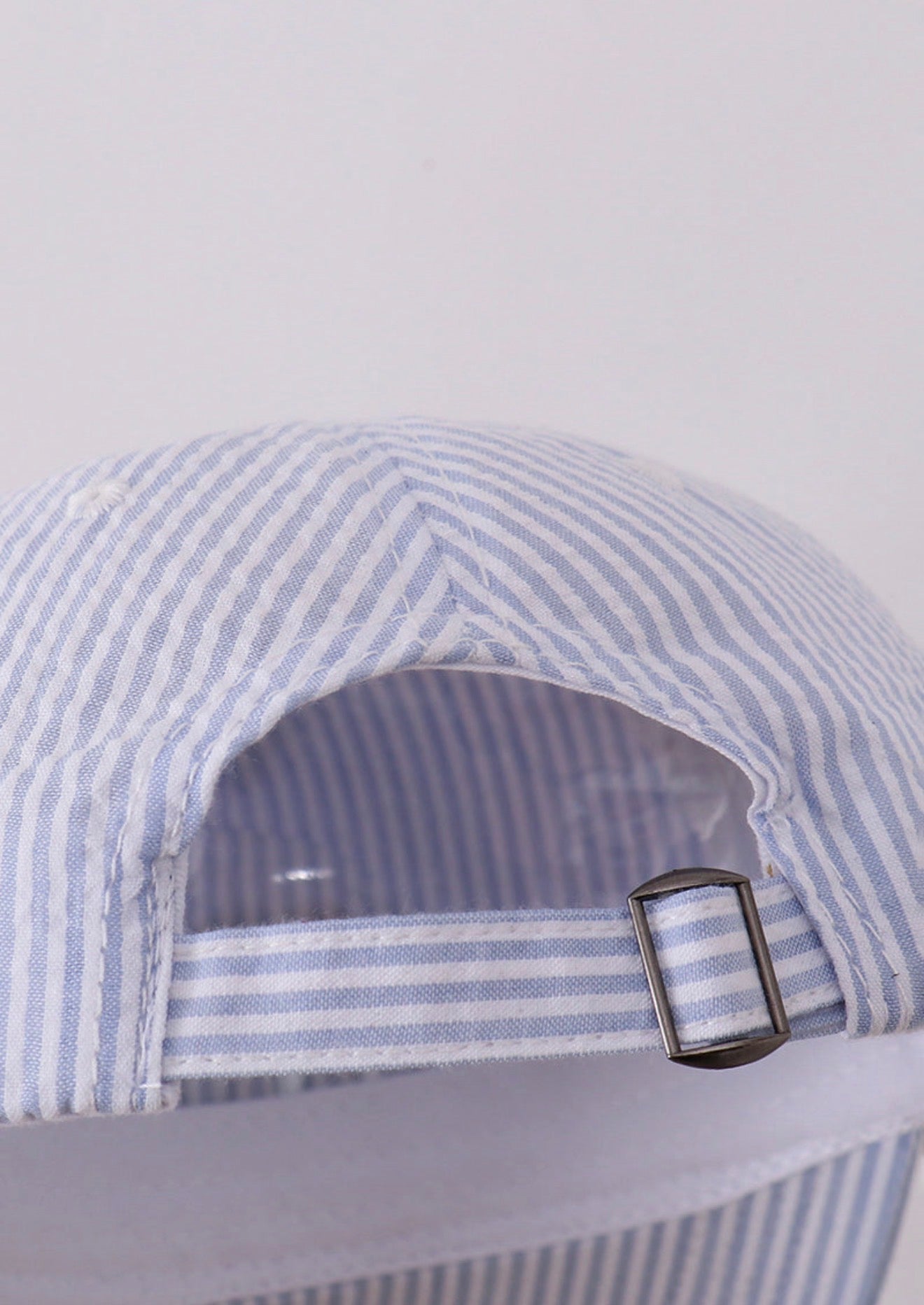 Puppy Embroidered Seersucker Hat