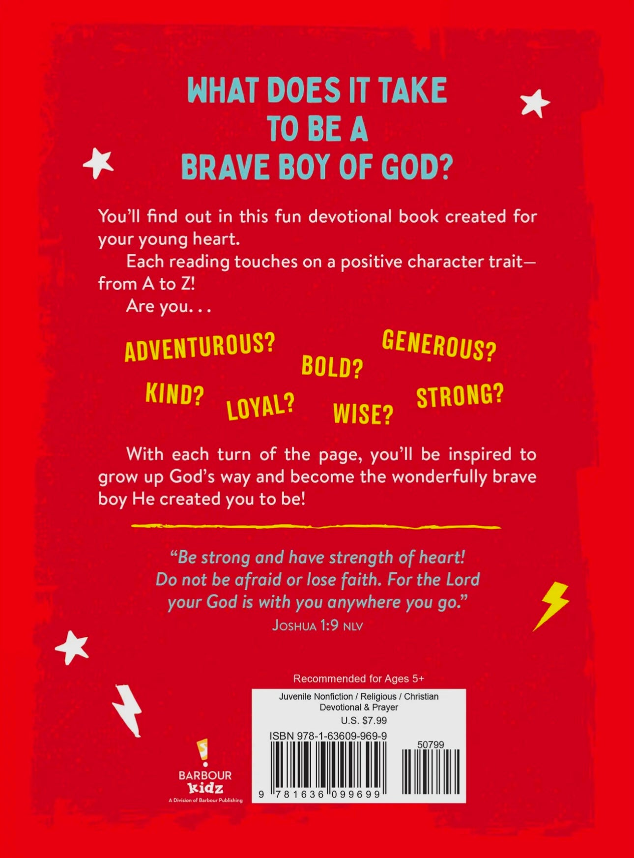 “A-Z Devotions for Brave Boys” Book