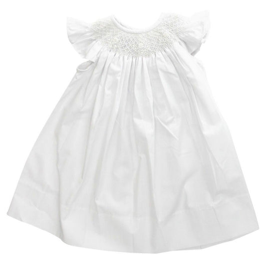 Bailey Boy’s White Smocked Bishop Dress