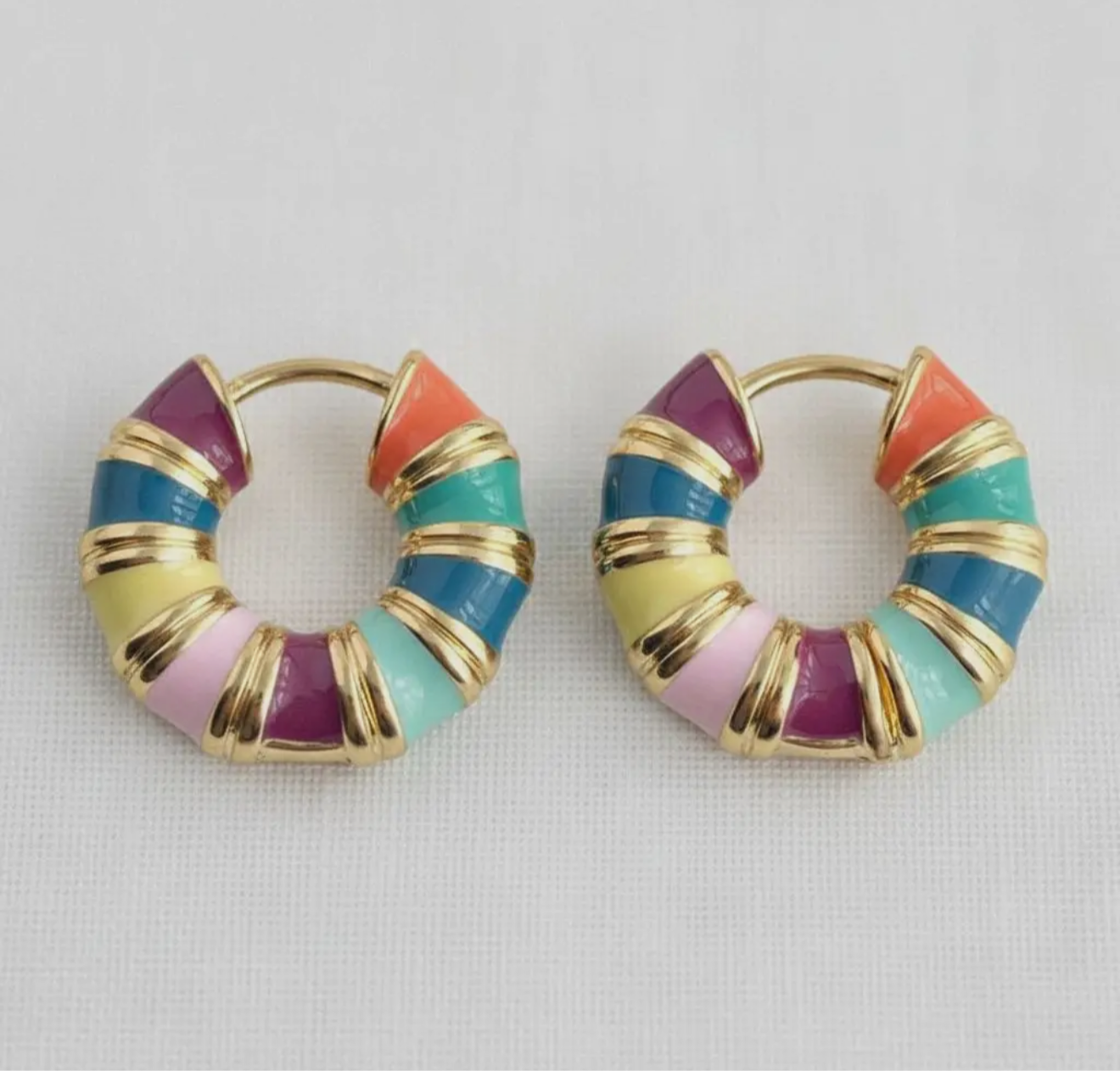 Small Colorful Hoops