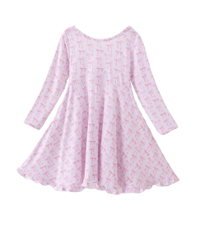 Tiny Bow Twirl Dress