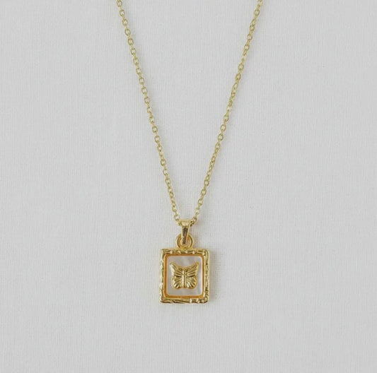 Gold Butterfly Necklace