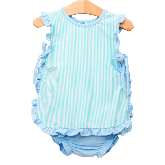 Mint & Light Blue Diaper Cover Set