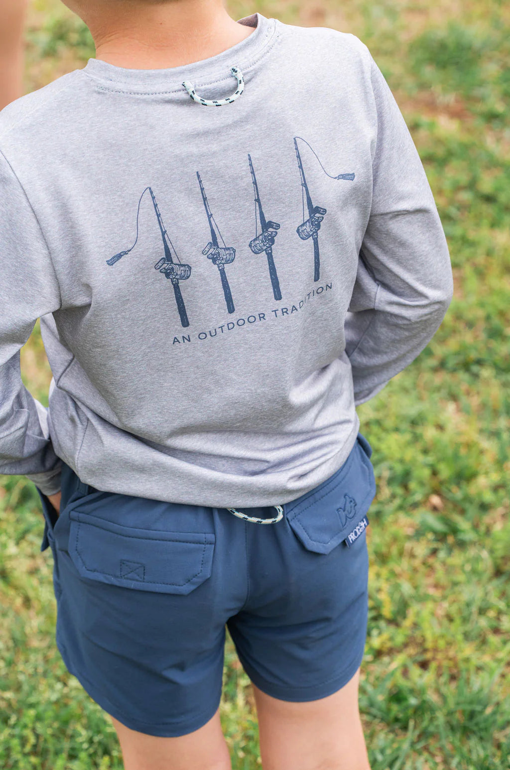 Performance Long Sleeve Tee - Gray Rods & Reels