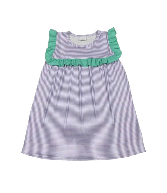 Lavender & Mint Ruffle Dress