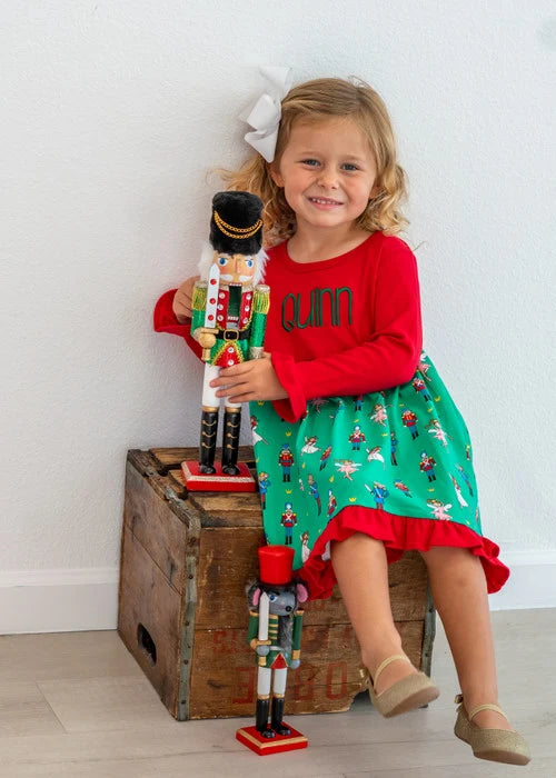 LTC Girls Nutcracker Long Sleeve Dress – Girls' Christmas Dress
