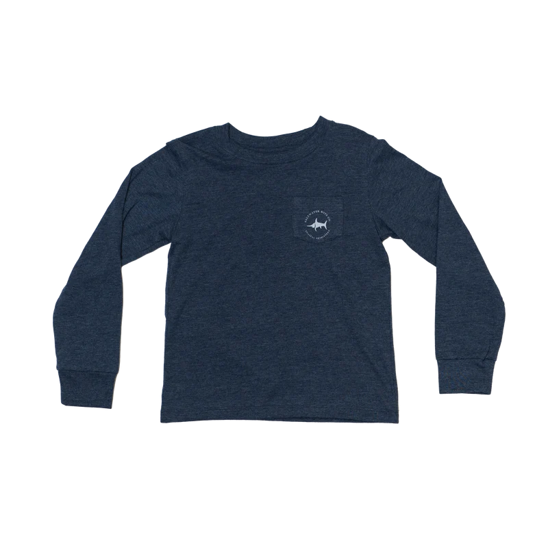 Boys' Christmas Lab Long Sleeve Tee – Heather Blue
