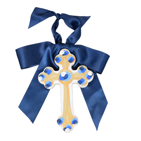 “Blue Hallelujah” 6 Inch Cross