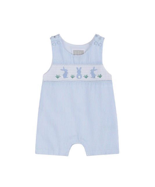 Smocked Seersucker Bunny JonJon