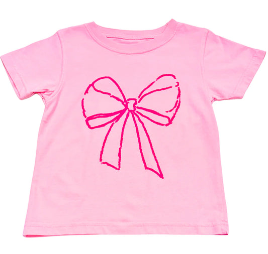 Pink Bow Tee