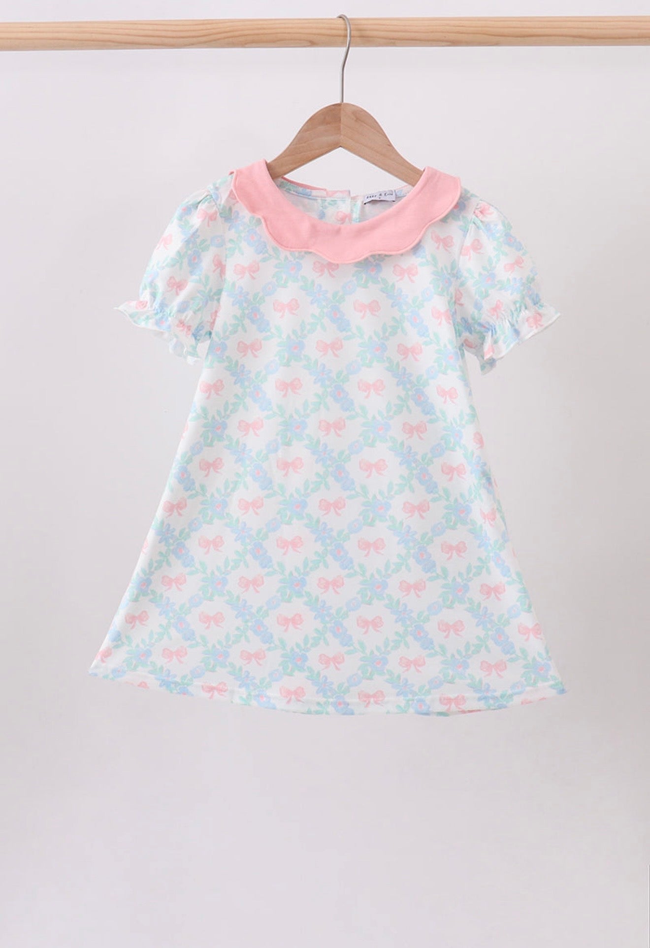 Pink and Blue Bow Dress