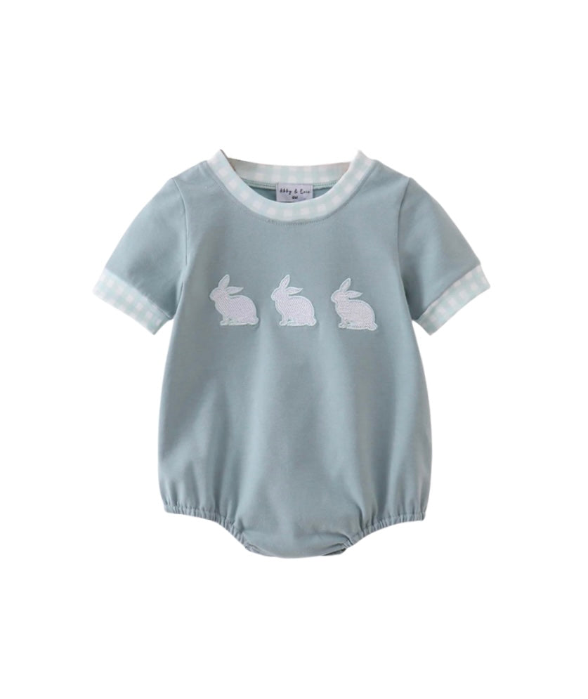 Embroidered Bunny Trio Bubble