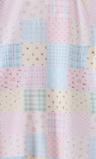 Pink Patchwork Zipper Pajamas