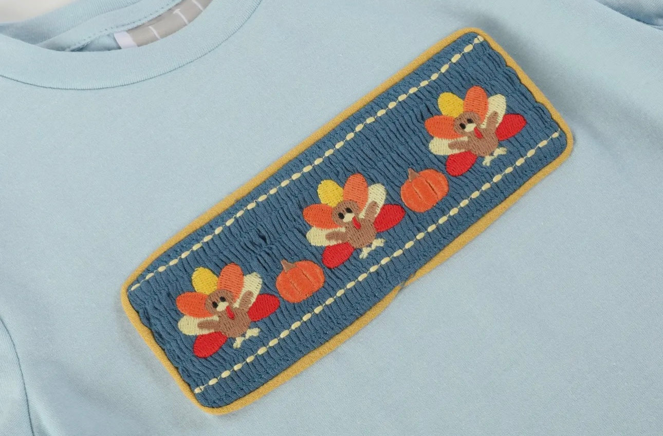 Smocked Turkey Pant Set