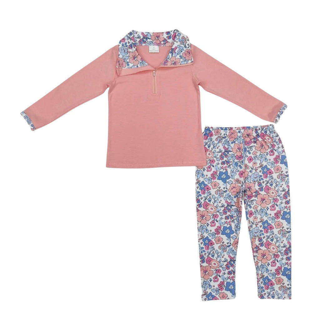 Pink Liberty Floral Pullover Legging Set