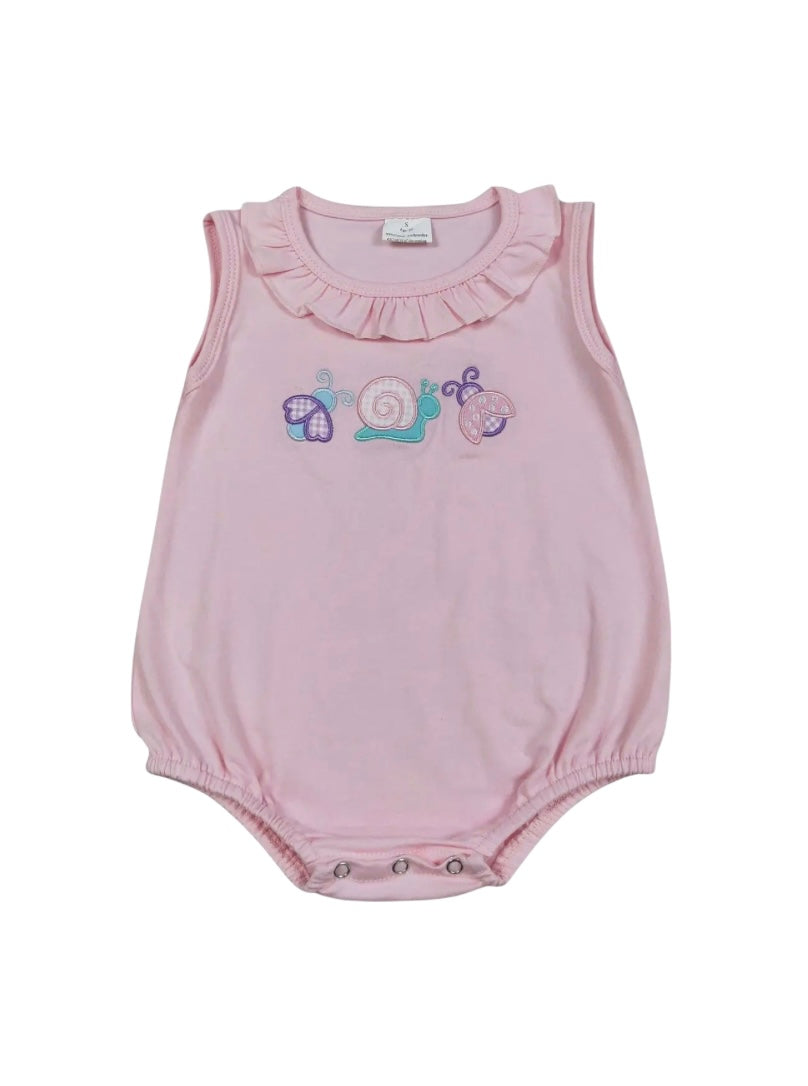 Pink Critter Appliqué Bubble