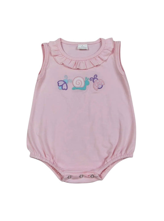 Pink Critter Appliqué Bubble