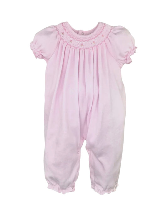 Bishop Smocked Pink Knit Longall