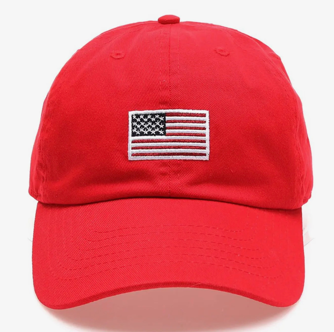 Embroidered Red Flag Hat