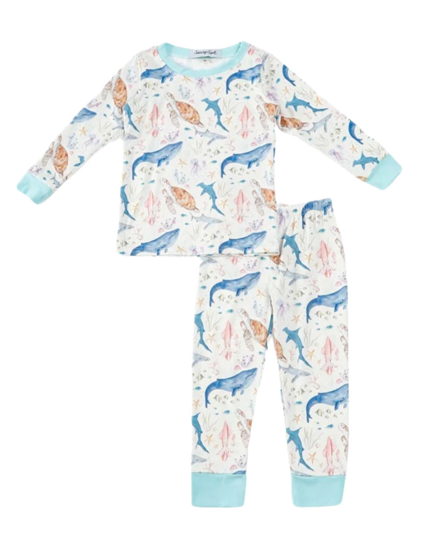 Watercolor Marine Animal Pajamas