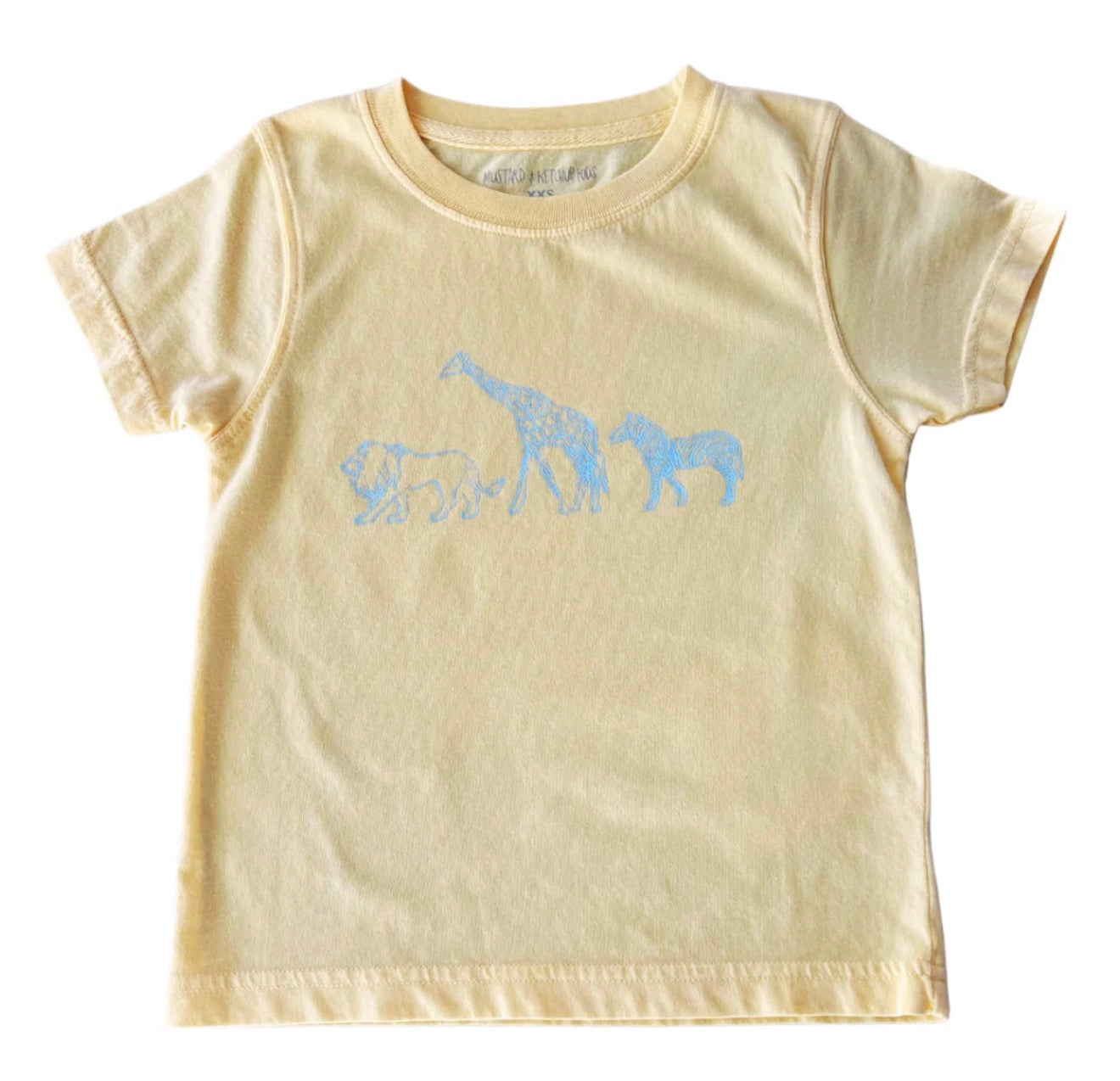 Yellow Zoo Animal Tee