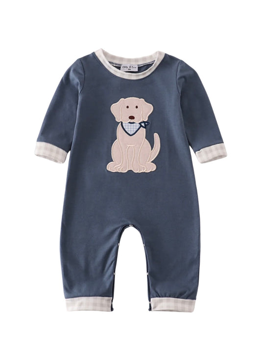 Puppy Appliqué Romper