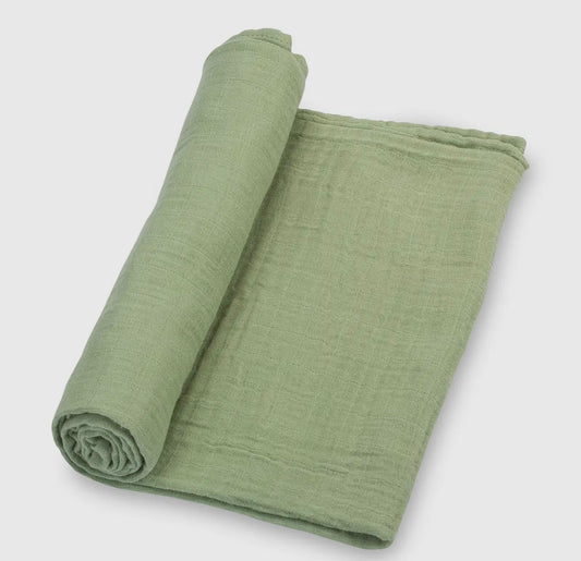 Sage Green Muslin Swaddle