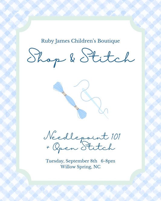 Shop and Stitch: September 8: Beginner Lesson