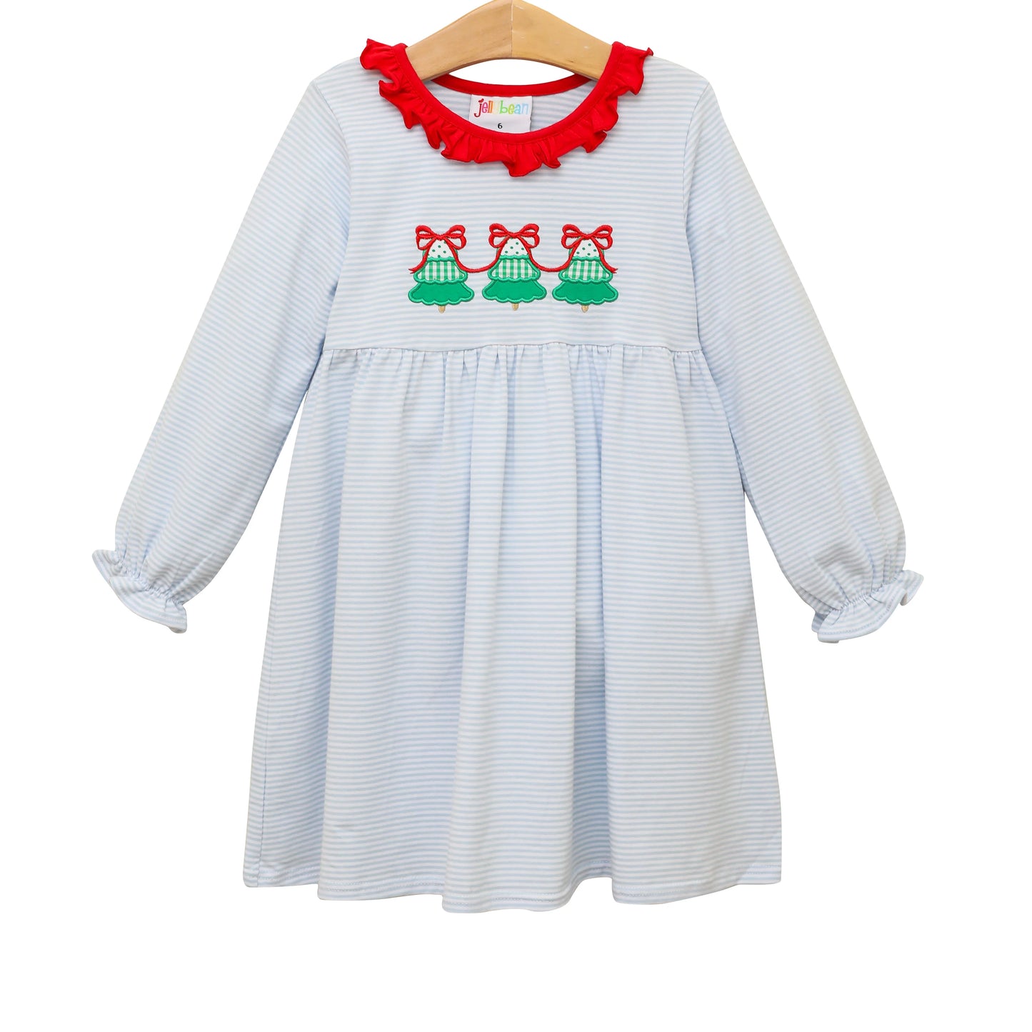 Tree Trio Appliqué Dress