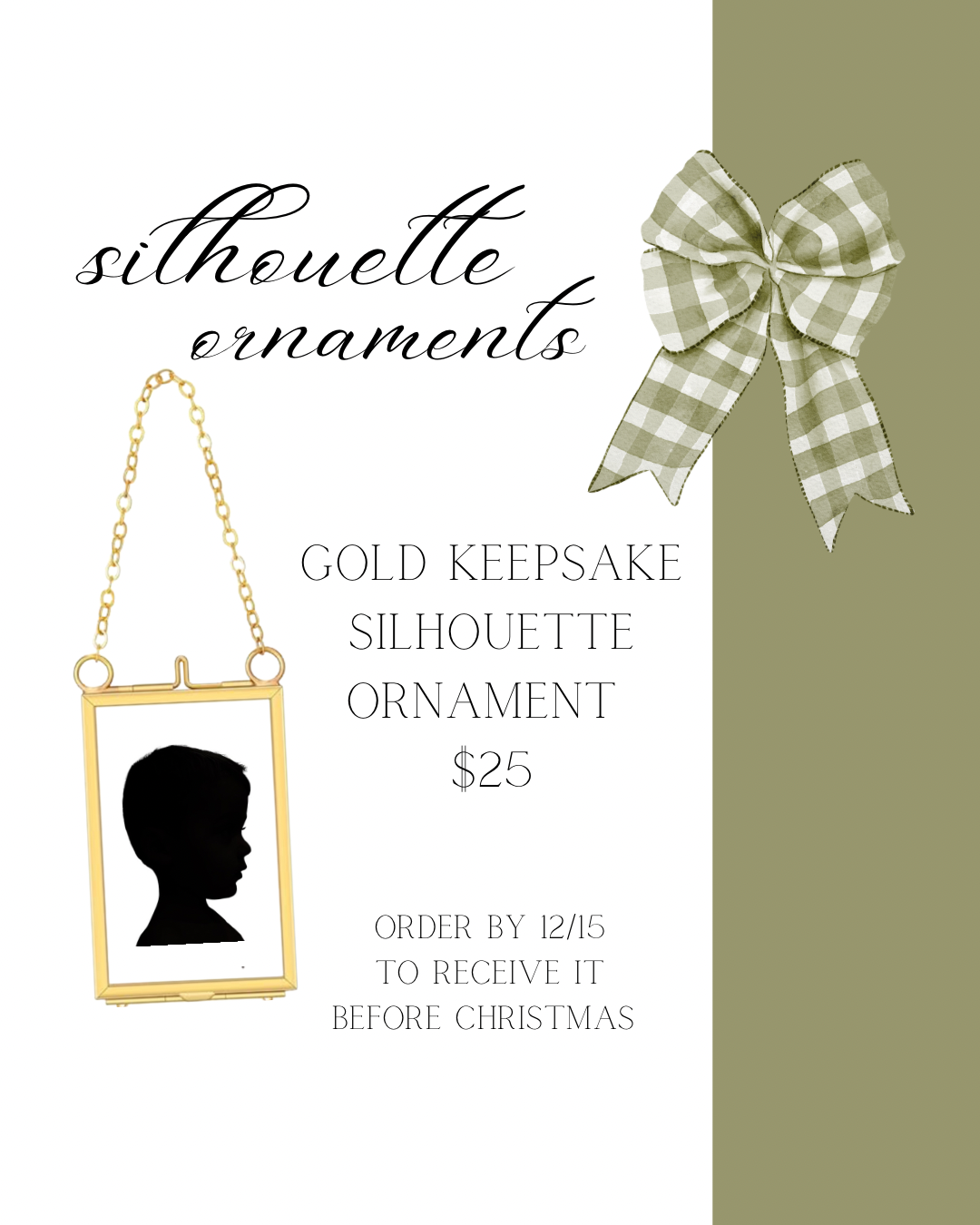 Silhouette Ornament