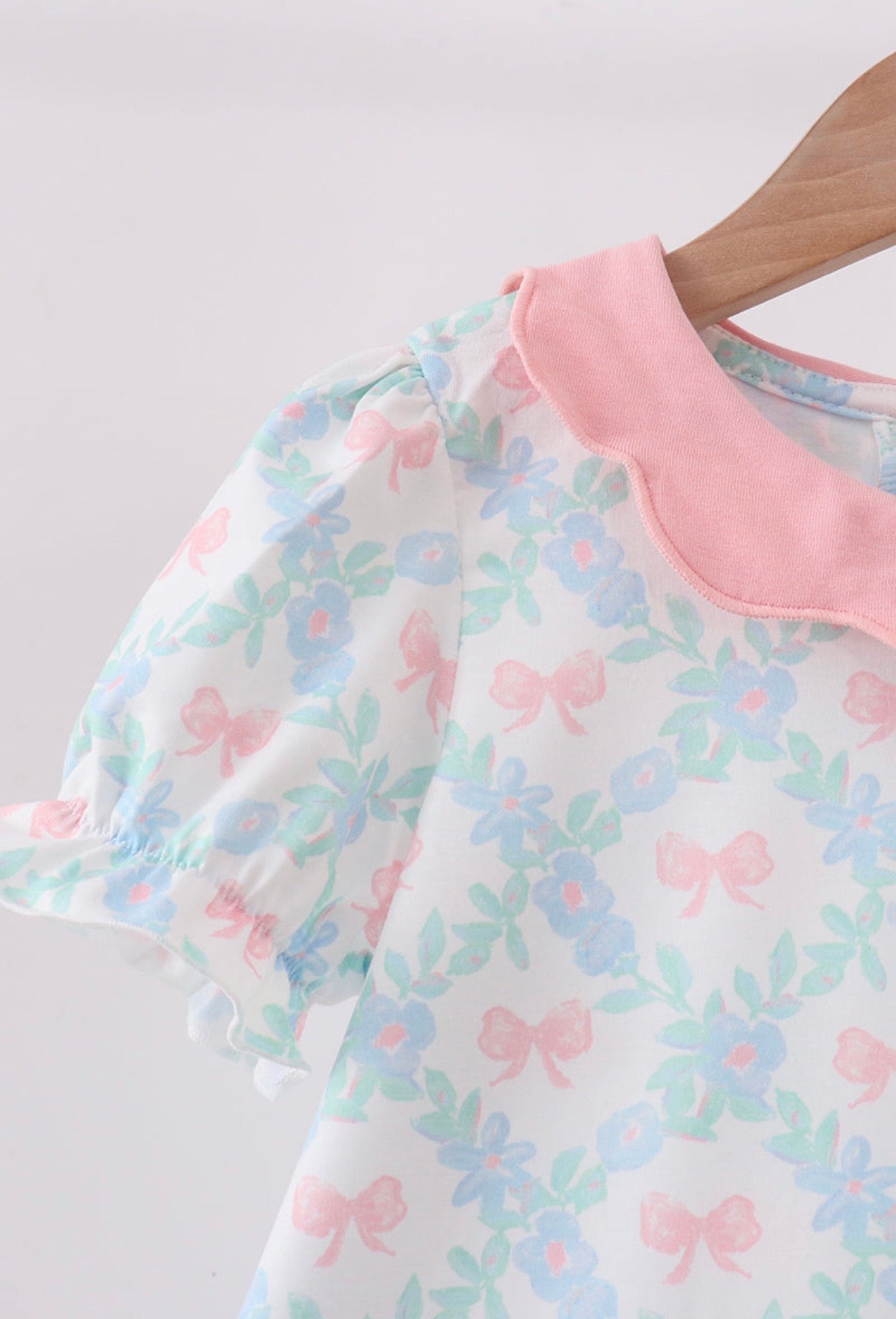 Pink & Blue Bow Dress
