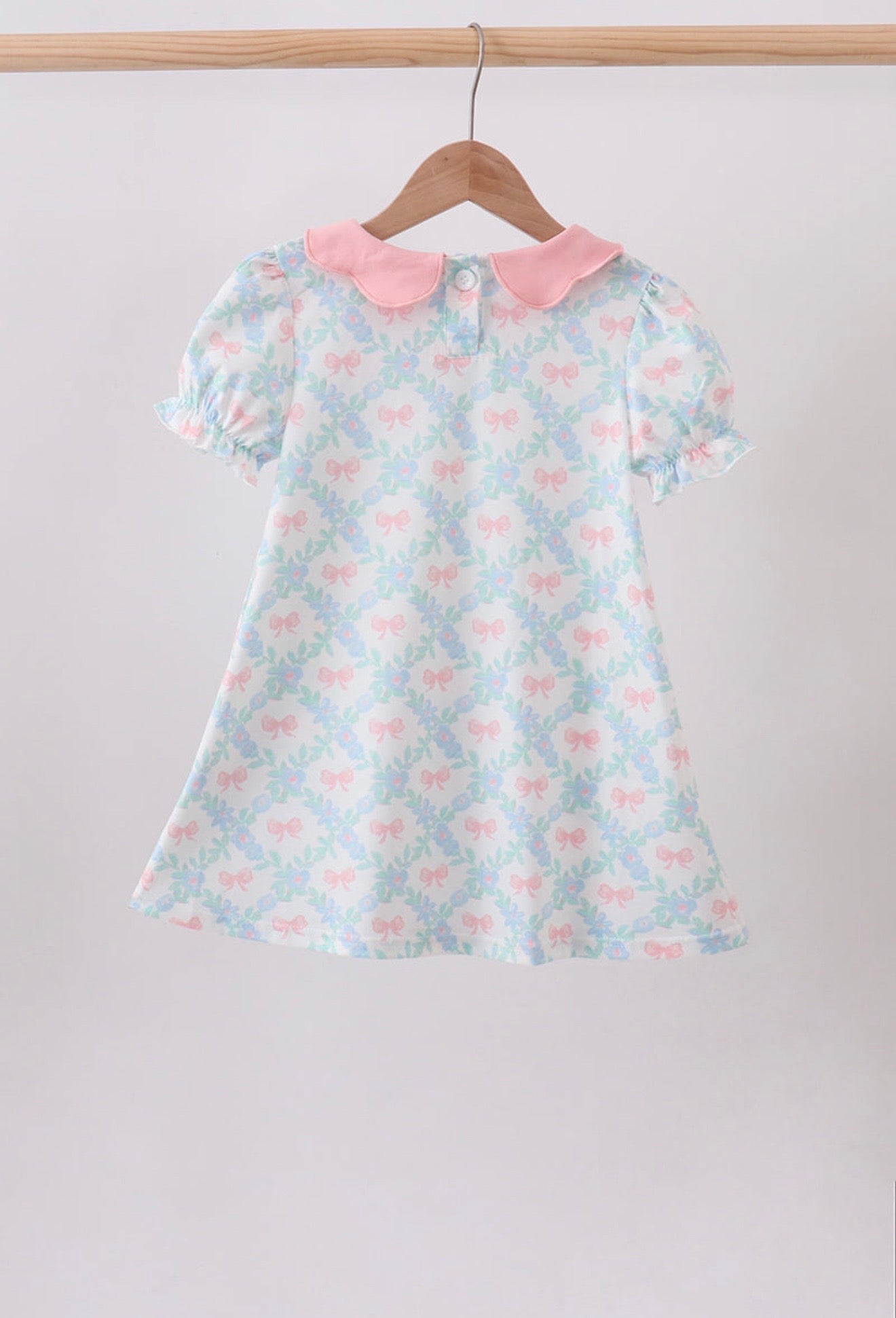 Pink & Blue Bow Dress