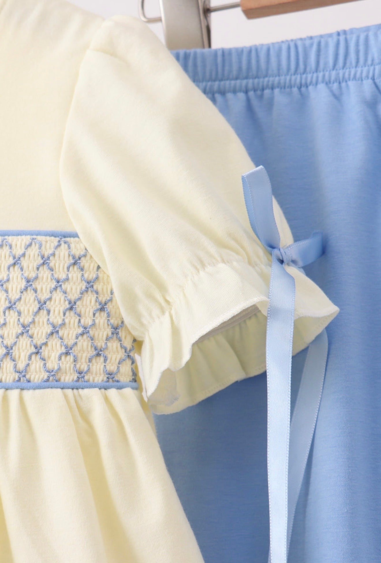 Smocked Bow Pant Set