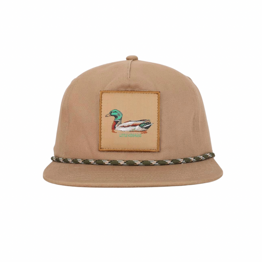 Flat Bill Embroidered Rope Hat